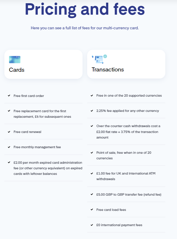 FairFX Pricing